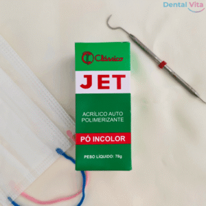Resina acrílica autopolimerizável pó incolor Jet clássico 78g